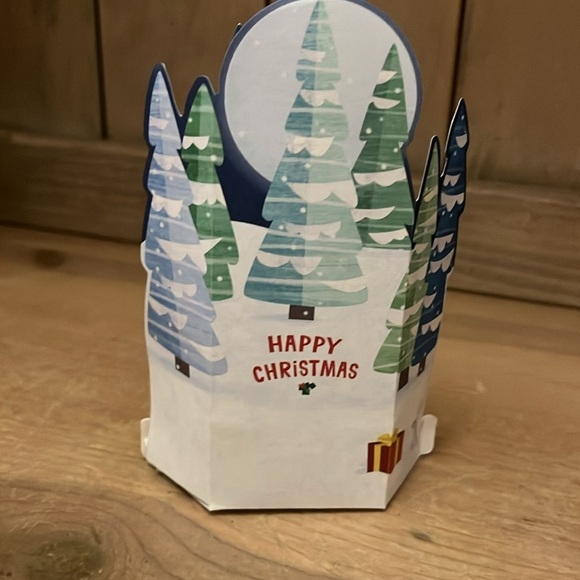 Hallmark Wonderfolds Pop-Up Christmas Cards Set of 8 Santa Roof Merry & Bright - Picture 3 of 5